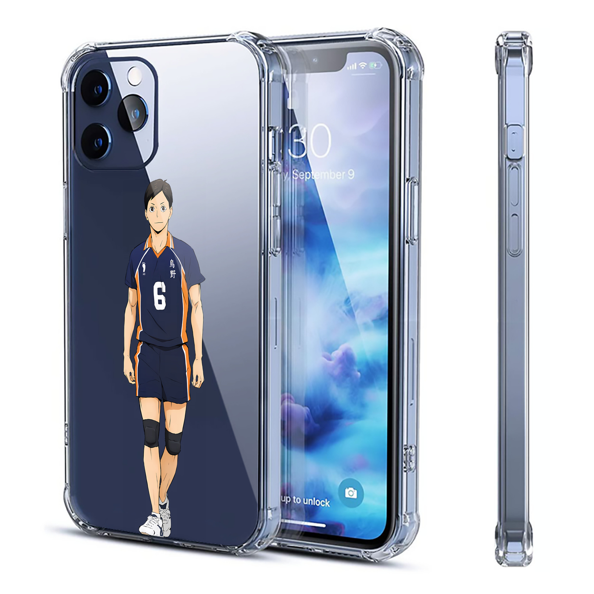 （画像用） ハイキュー!! Haikyu!! 【iPhone 12シリーズ対応】透明スマホケース（クリアソフトケース）